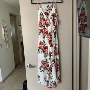 Dream of Me Pink Floral High-low Dress - L